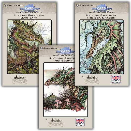 Linda Ravenscroft: Mythical Creatures - Dragon Stamp Collection